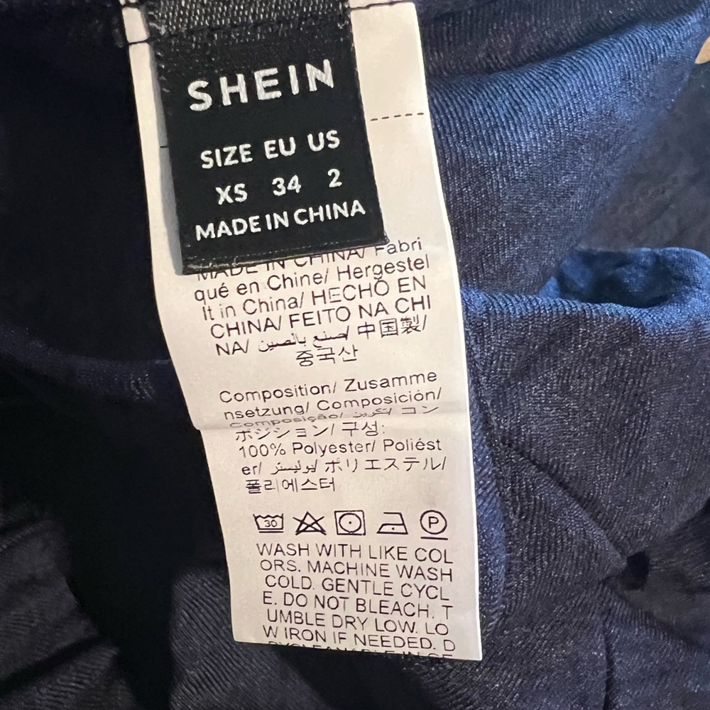 SHEIN Blue Wide Leg Jumpsuit, New, never worn, no tags. - Picture 7 of 9